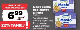 Masło ekstra bez laktozy Miletto