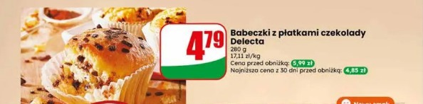 Babeczki z płatkami czekolady Delecta