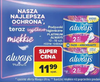 Platinum podpaśki higieniczne ALWAYS