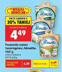 Puszysty serek twarogowy Almette