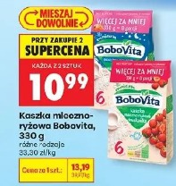 Kaszka mleczno-ryżowa Bobovita