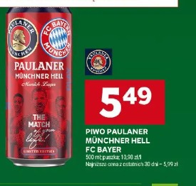 Piwo Paulaner Münchner Hell FC Bayer