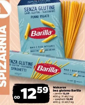 Makaron bez glutenu Barilla