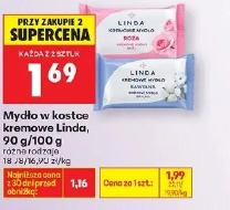 Mydło w kostce kremowe Linda