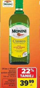 Monini extra vergine classico oliwa z oliwek