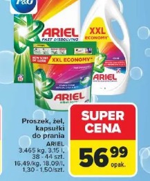 Proszek, żel, kapsułki do prania Ariel