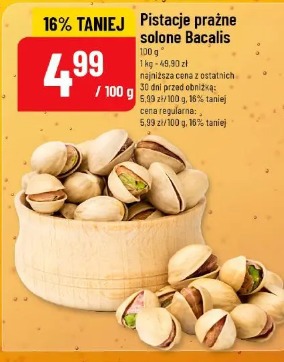 Pistacje prażone solone Bacalis