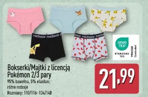 Bokserki/Majtki z licencją Pokémon