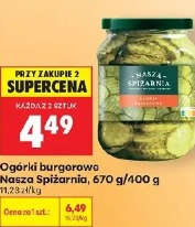 Ogórki burgerowe Nasza Spiżarnia