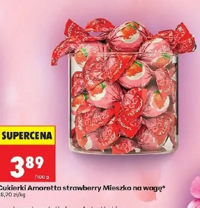 Cukierki Amoretta strawberry Mieszko