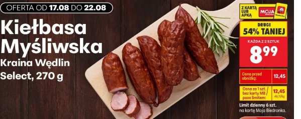 Kiełbasa Myśliwska Kraina Wędlin Select