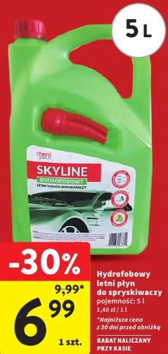 Skyline Hydrofobowy letni płyn do spryskiwaczy