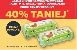 Jaja z chowu na wolnym wybiegu rozm. M i L, 10 szt., 10 pak. od Kokoszki