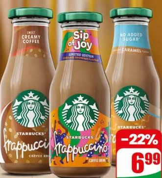 Napój mleczno-kawowy Frappuccino Starbucks