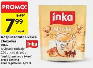 Rozpuszczalna kawa zbożowa INKA wybrane rodzaje