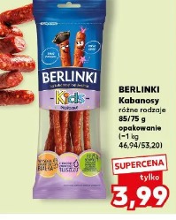 Berlinki Kids Kabanosy różne rodzaje