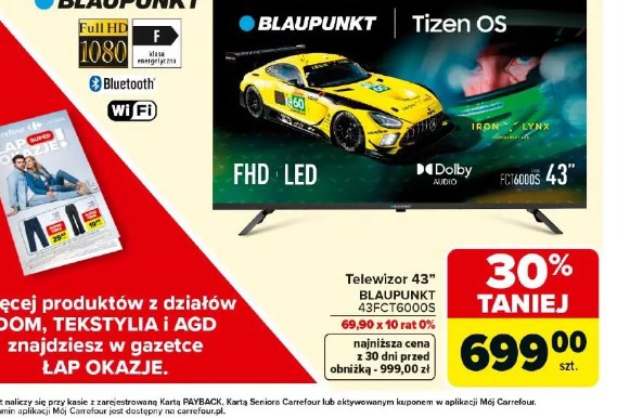 Blaupunkt telewizor 43" 43FCT6000S