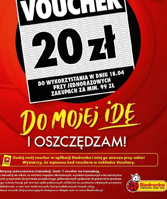 Voucher 20 zł przy zakupach za min. 99 zł