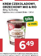 Krem czekoladowy, orzechowy Mio & Rio