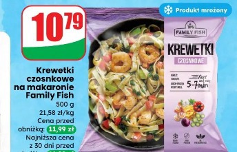 Krewetki czosnkowe na makaronie Family Fish