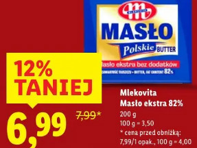 Mlekovita masło ekstra 82%