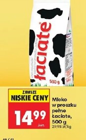 Mleko w proszku pełne Łaciata