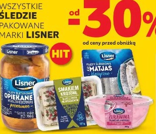 Wszystkie śledzie pakowane marki Lisner