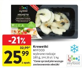 Krewetki MYFOOD wybrane rodzaje