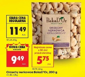 Orzechy nerkowca BakaD'Or, 200 g