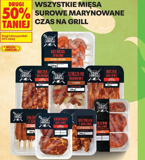 Wszystkie mięsa surowe marynowane Czas na Grill