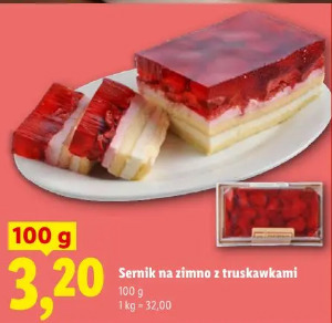 Sernik na zimno z truskawkami