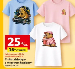 T-shirt dziecięcy z motywem kapibary