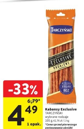 Kabanosy Exclusive TARCZYŃSKI