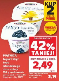 Piątnica Jogurt Skyr typu islandzkiego różne rodzaje