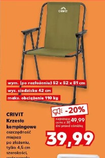 Crivit Krzesło kempingowe