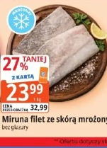 Miruna filet ze skórą mrożony