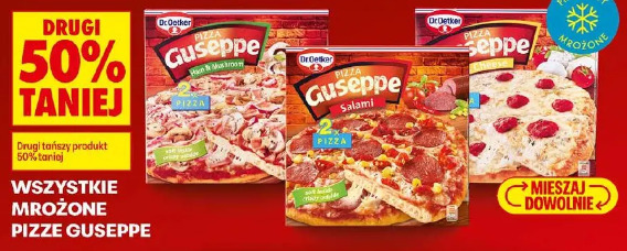Wszystkie mrożone pizze Guseppe