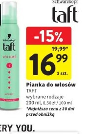 Taft pianka do włosów