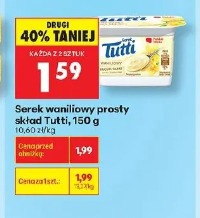 Serek waniliowy prosty skład Tutti