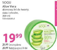 Soqu Aloe Vera aloesowy żel do twarzy, ciała i włosów