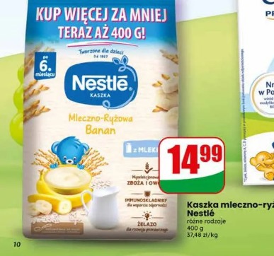 Kaszka mleczno-ryżowa Nestlé banan