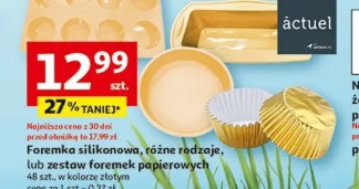 Foremka silikonowa, różne rodzaje, lub zestaw 48 szt. kolorowych foremek papierowych