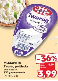 Mlekovita Twaróg półtłusty bez laktozy