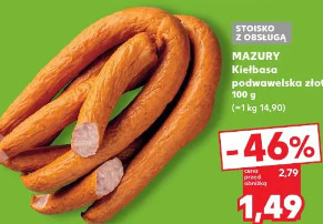 Mazury Kiełbasa podwawelska złota