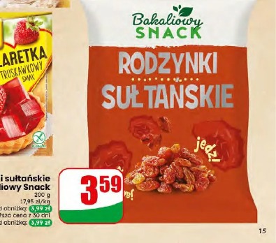 Rodzynki sułtańskie Bakaliowy Snack