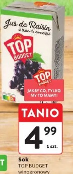Top Budget winogronowy sok