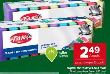 Gąbki do zmywania Tak