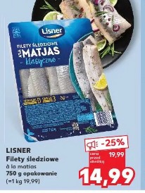 Lisner Filety śledziowe Matjas klasyczne
