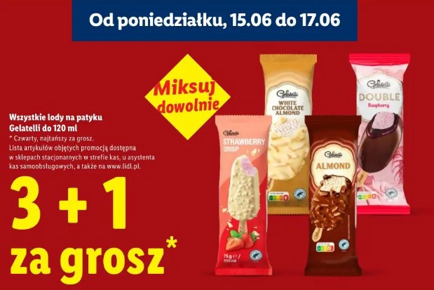 Lody na patyku Gelatelli