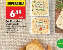 Ser Kaszebszczi Światowid z papryką, koziarką, z czosnkiem niedźwiedzim